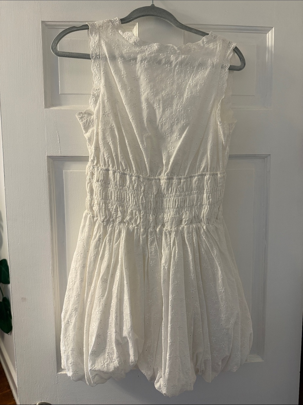 PRINCESS POLLY White Eyelet Bubble Dress